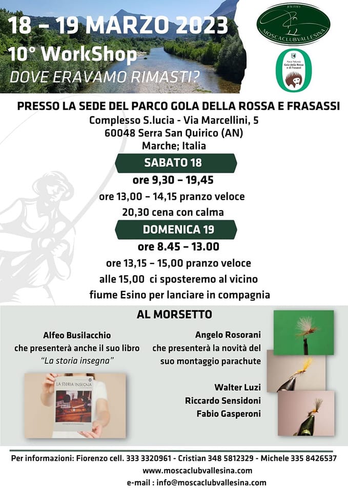 Workshop pesca a mosca a Serra San Quirico